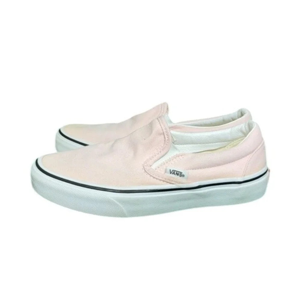 Vans Classic Slip-On Pink Canvas Skate‎ Shoes Mens 3.5 Womens 5.0 Kids 3.5